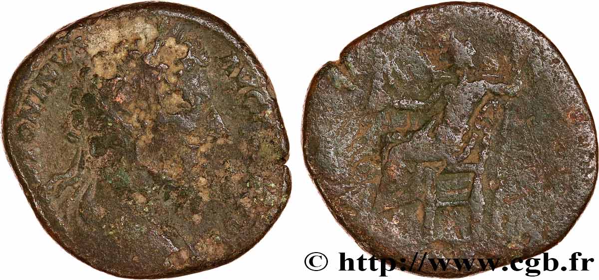 MARCO AURELIO Sesterce BC/RC+