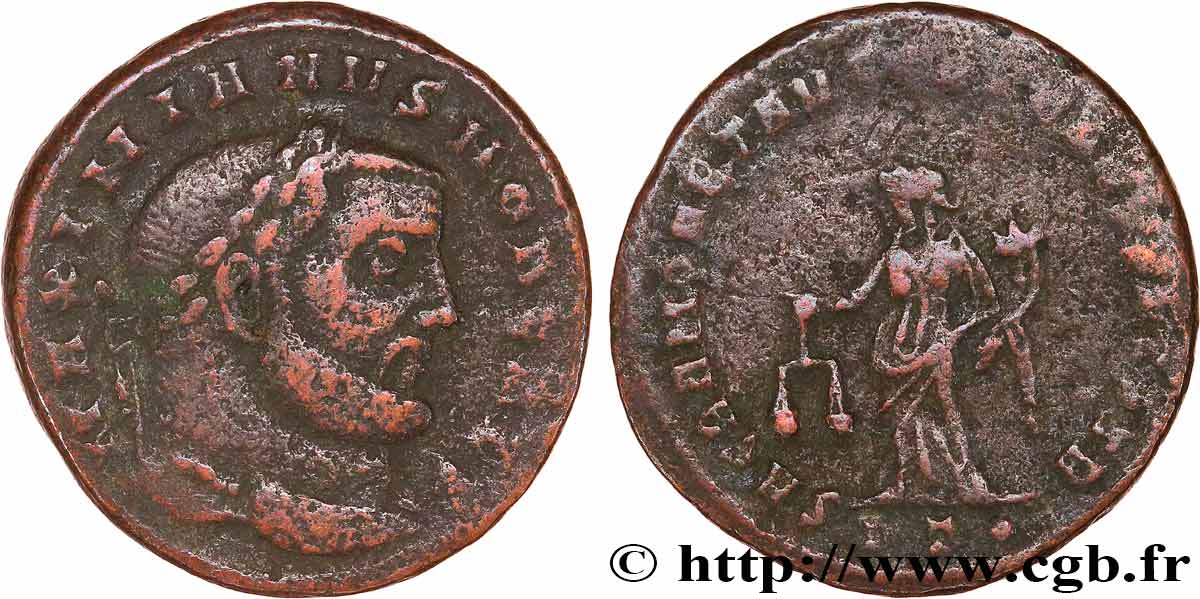 GALÈRE Follis ou nummus TB+