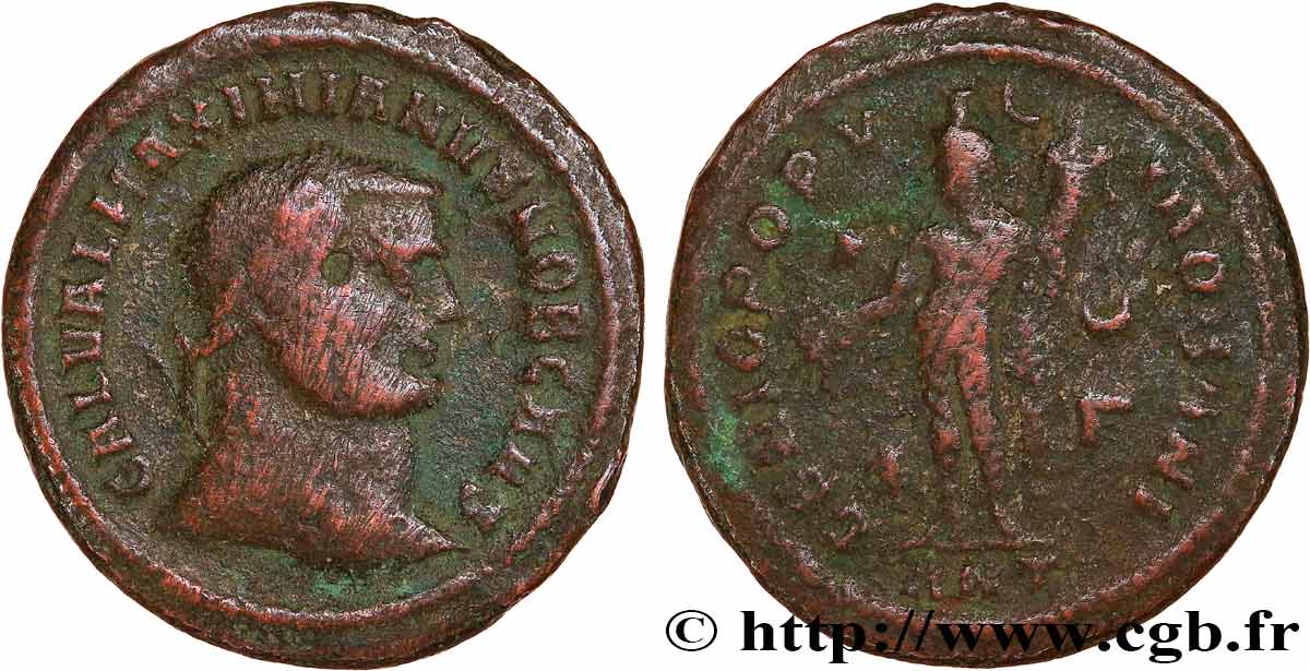 GALERIO Follis ou nummus BB/q.BB