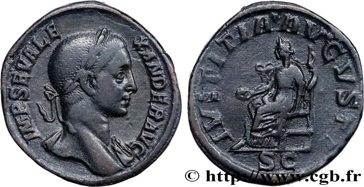 ALEXANDRE SÉVÈRE Sesterce TTB