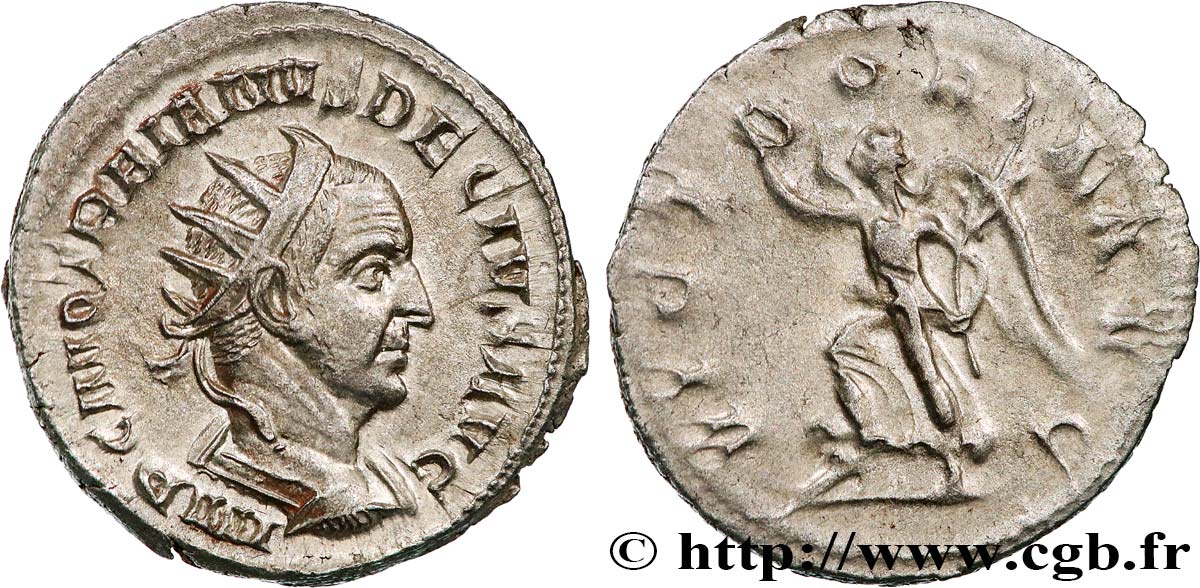 TRAIANO DECIO Antoninien MS/BB