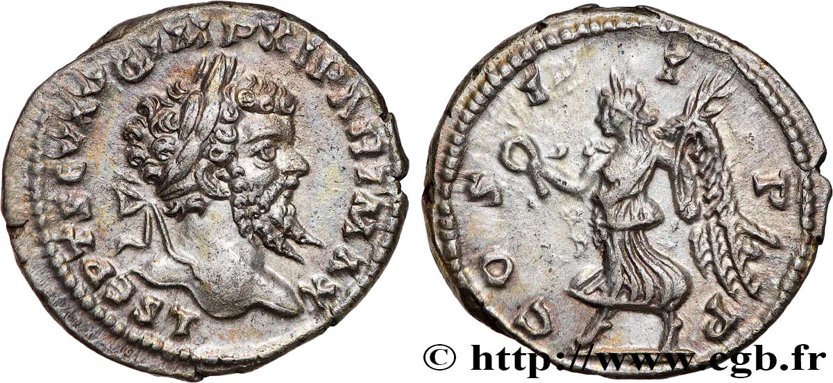 SEPTIMIUS SEVERUS Denier MS/AU