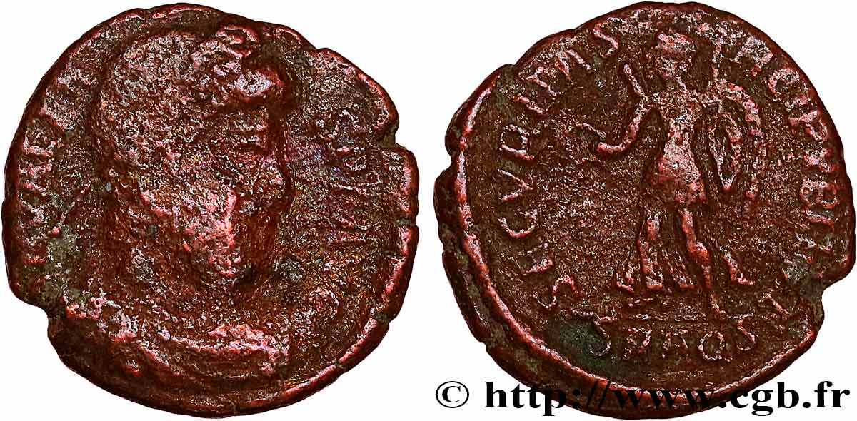 VALENS Nummus, (PB, Æ 3) B+/TB