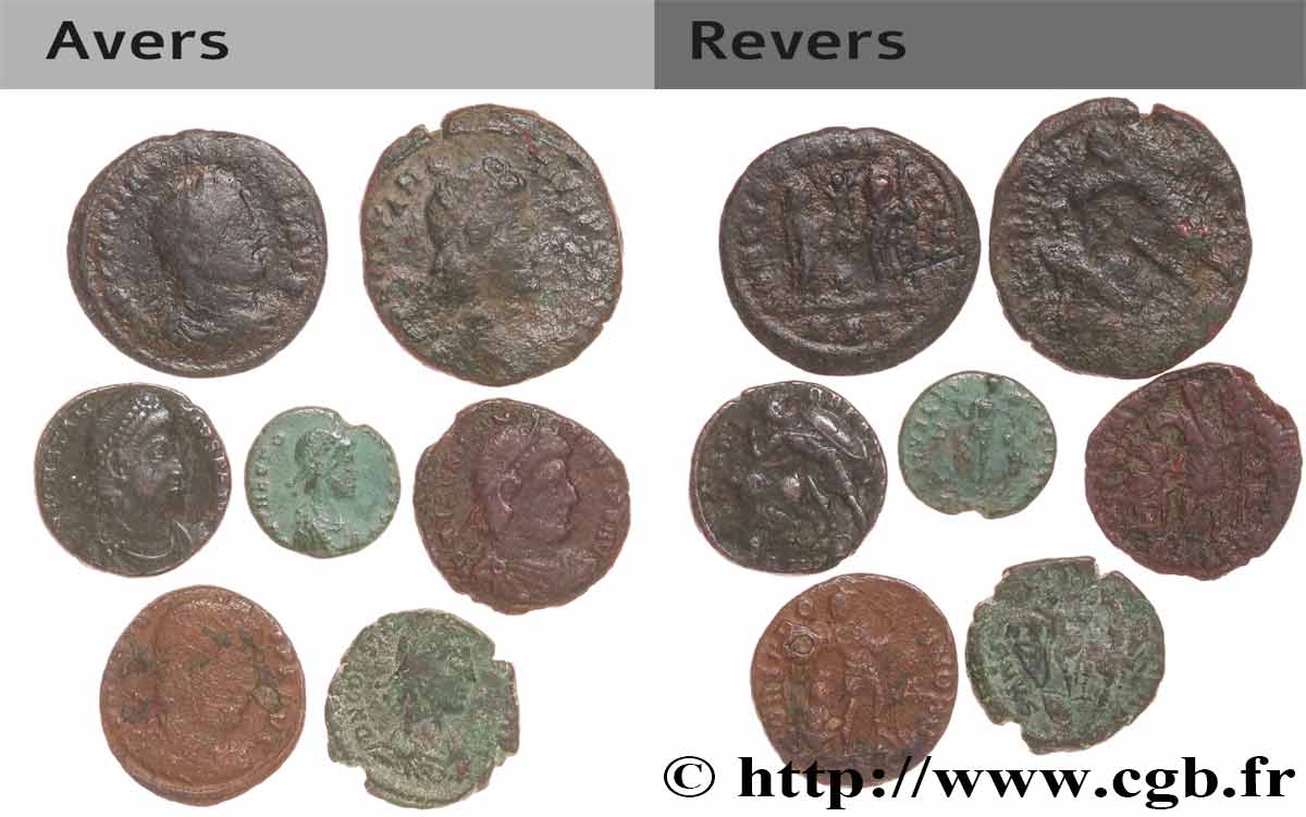 LOTS Lots de 7 monnaies lot