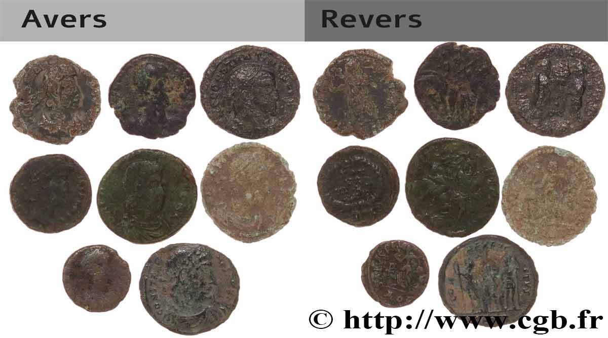 LOTS Lots de 8 monnaies lot