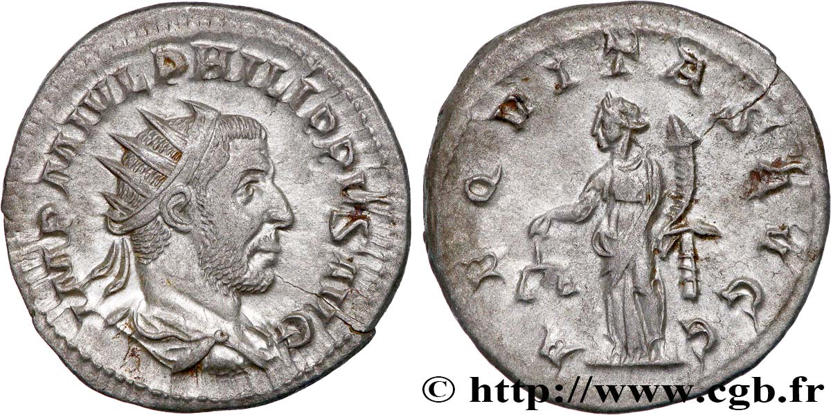 PHILIPPUS I. ARABS Antoninien fST/VZ