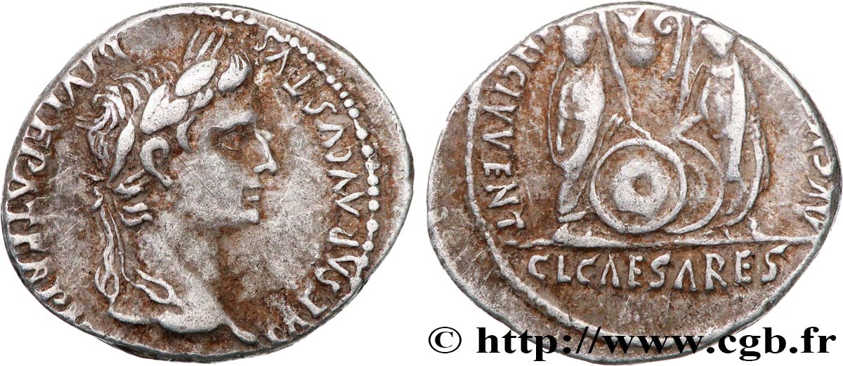 AUGUSTE, CAIUS et LUCIUS Denier TTB
