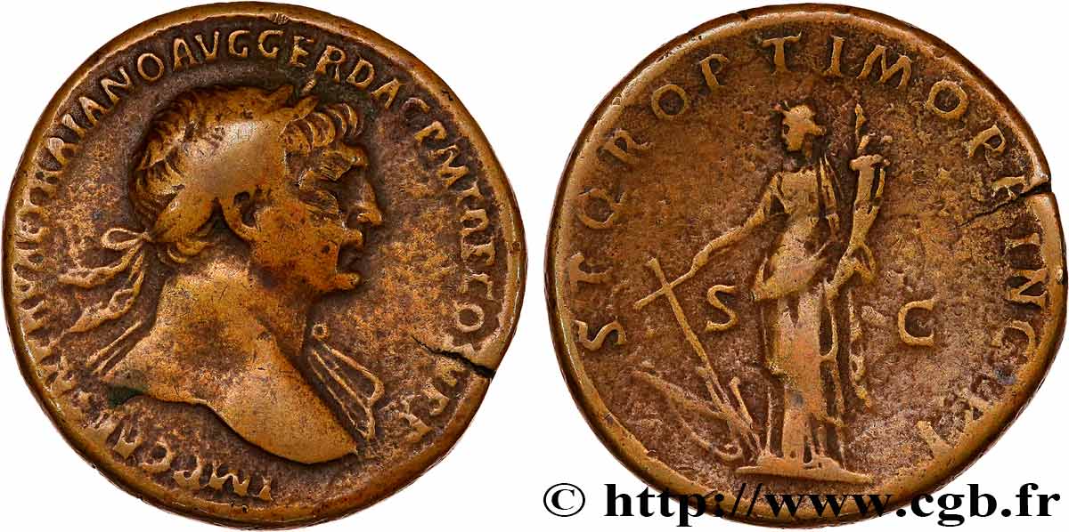TRAJAN Sesterce TTB