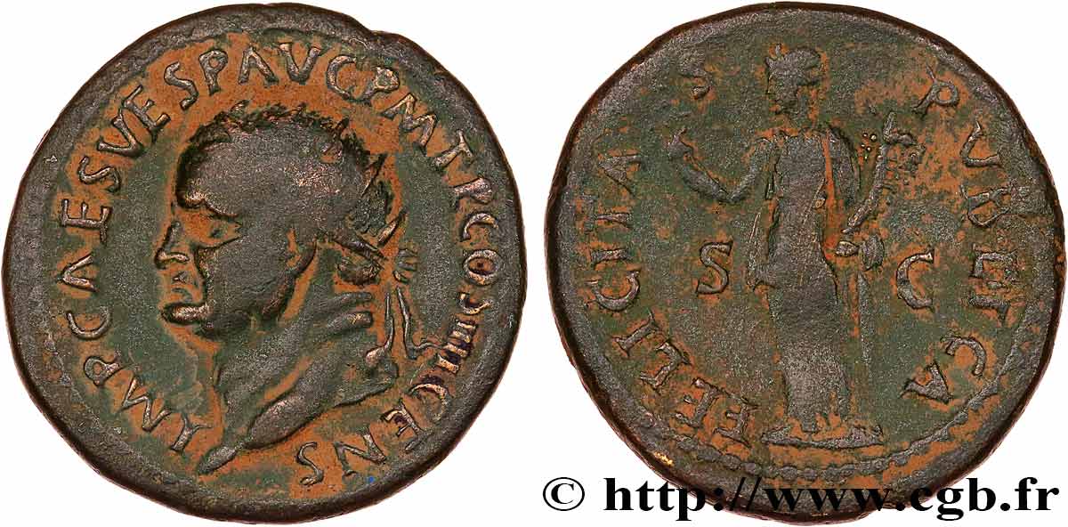 VESPASIEN Dupondius TTB