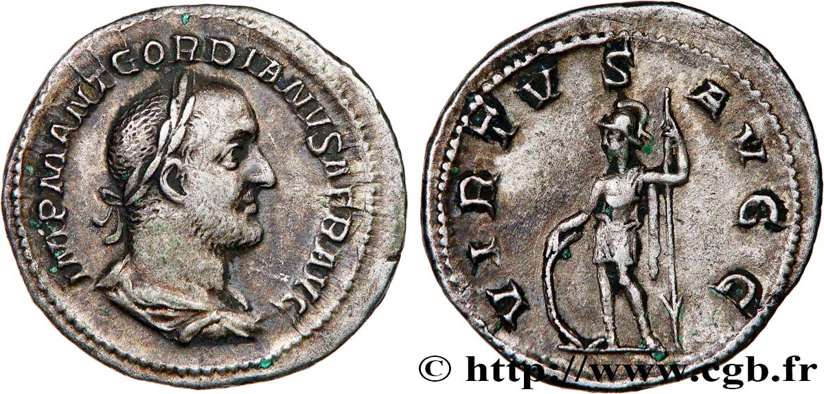 GORDIANO II AFRICANUS denier SPL