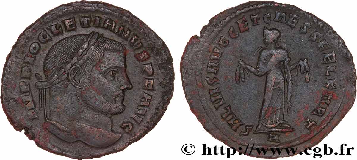 DIOCLÉTIEN Follis ou nummus TTB+/TTB