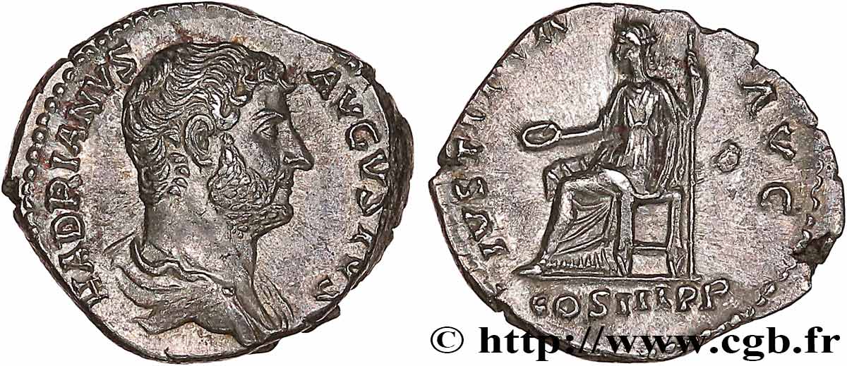 HADRIAN Denier MS