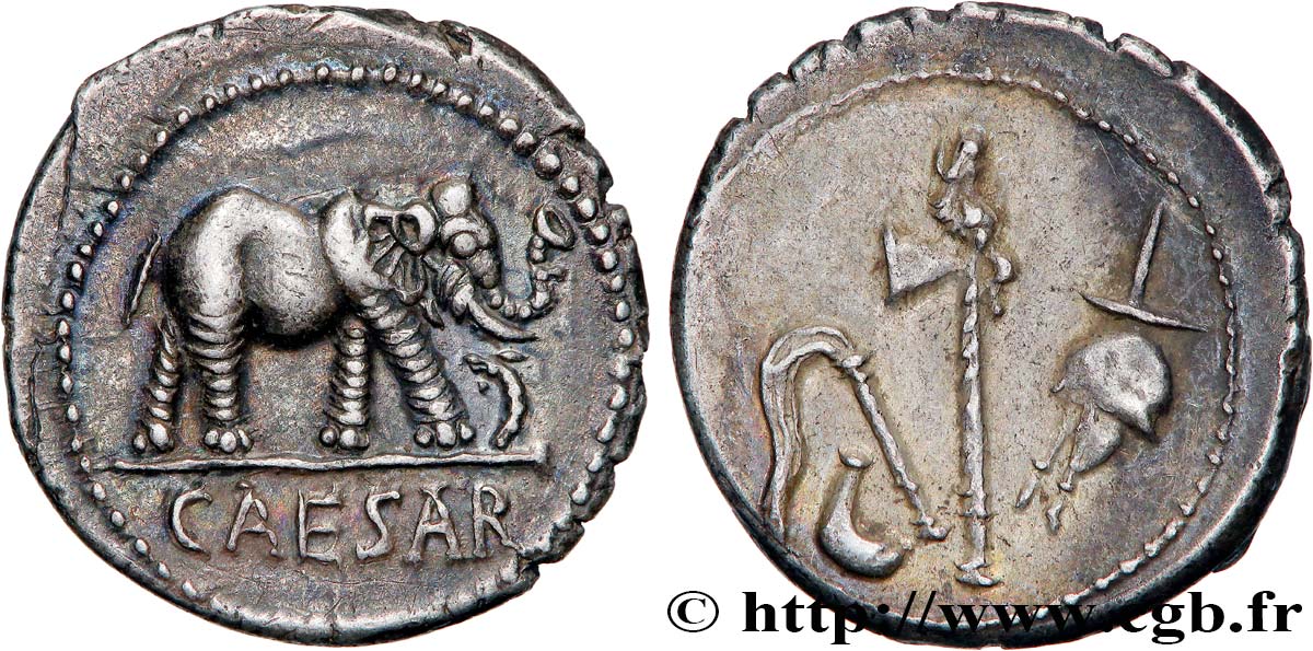 JULIUS CAESAR Denier MS