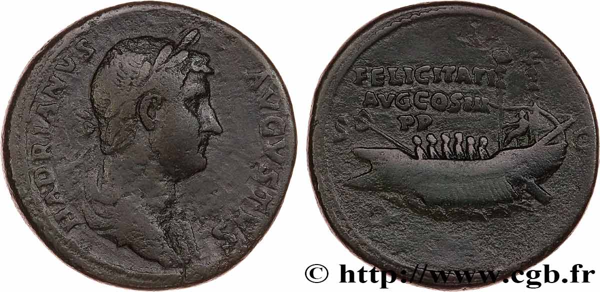 HADRIAN Sesterce XF