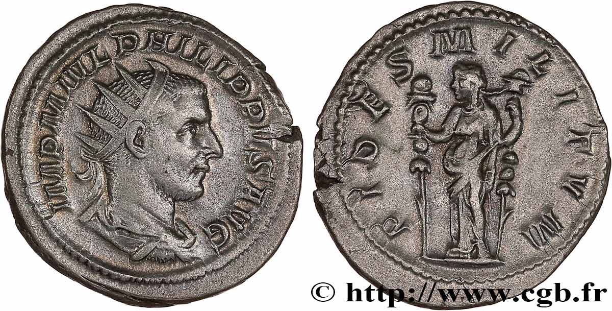 PHILIPPUS I. ARABS Antoninien fVZ