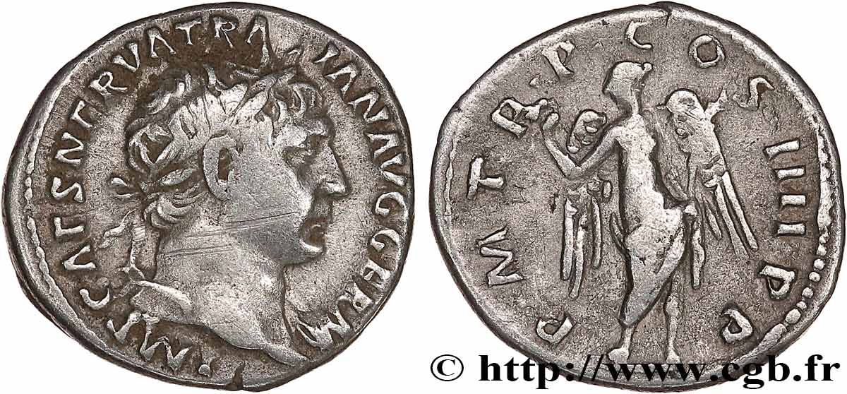 TRAJANUS Denier AU/XF