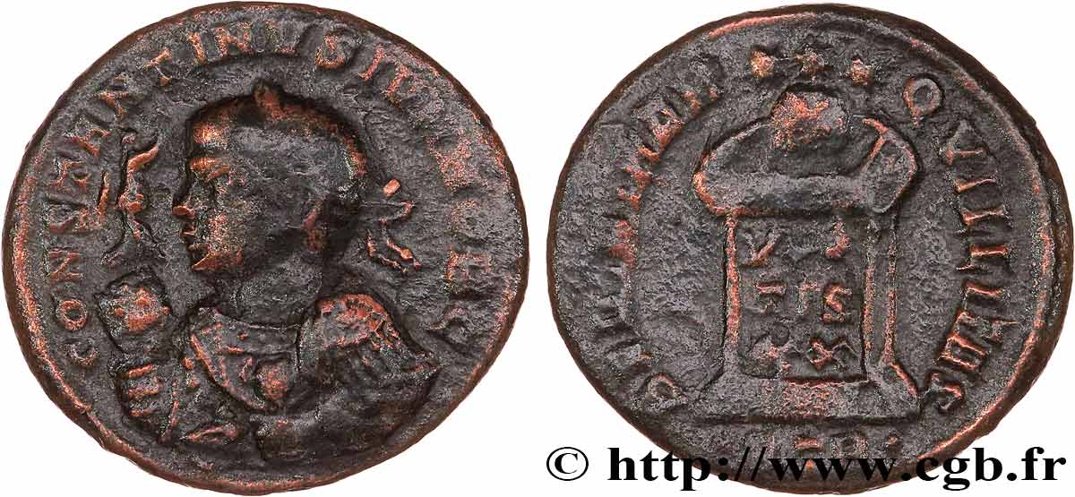 CONSTANTIN II Centenionalis ou nummus TTB
