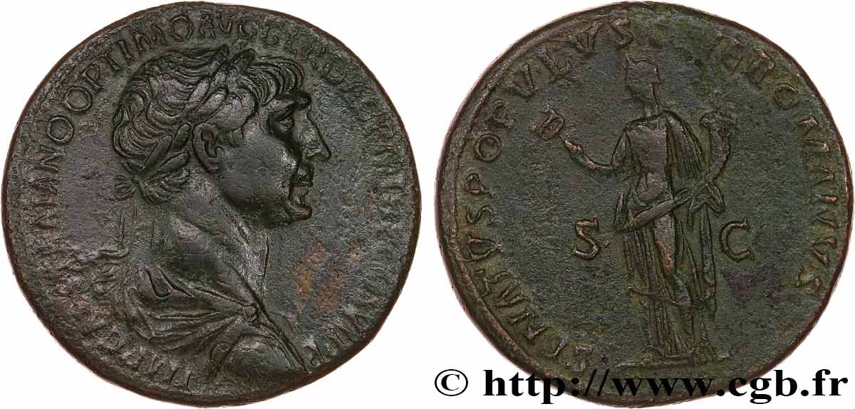 TRAJAN Sesterce TTB