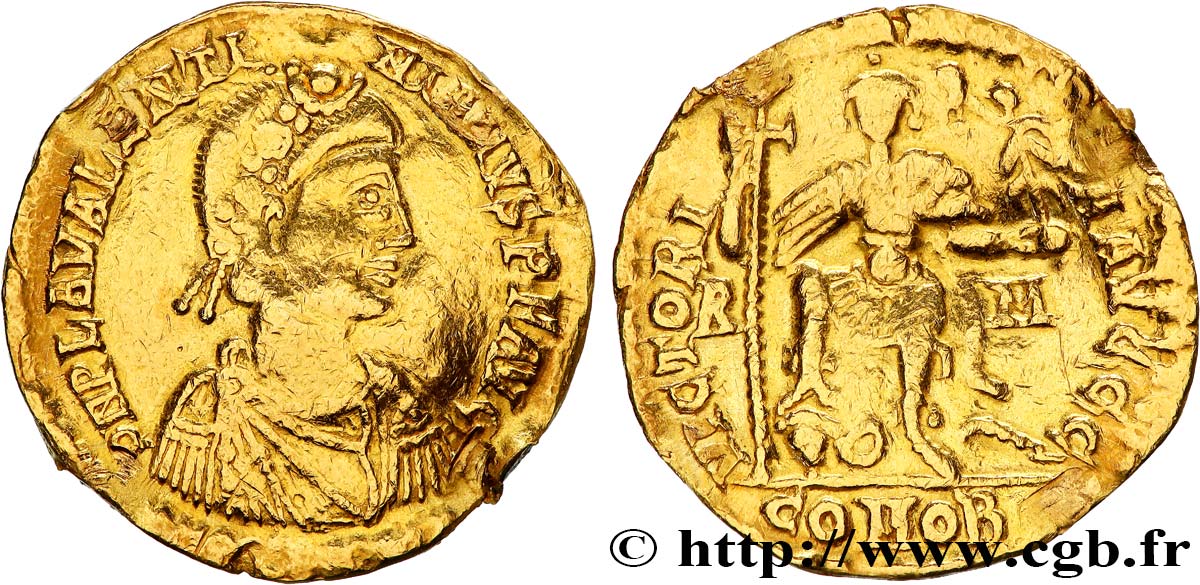 VALENTINIEN III Solidus TTB/TB+