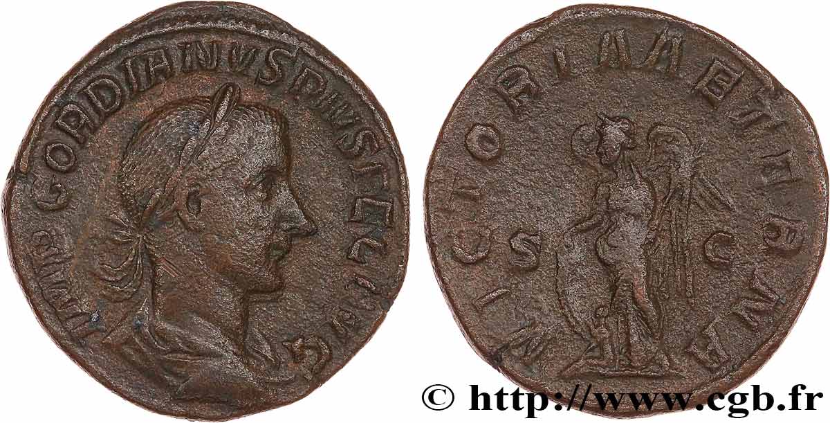 GORDIAN III Sesterce AU/XF