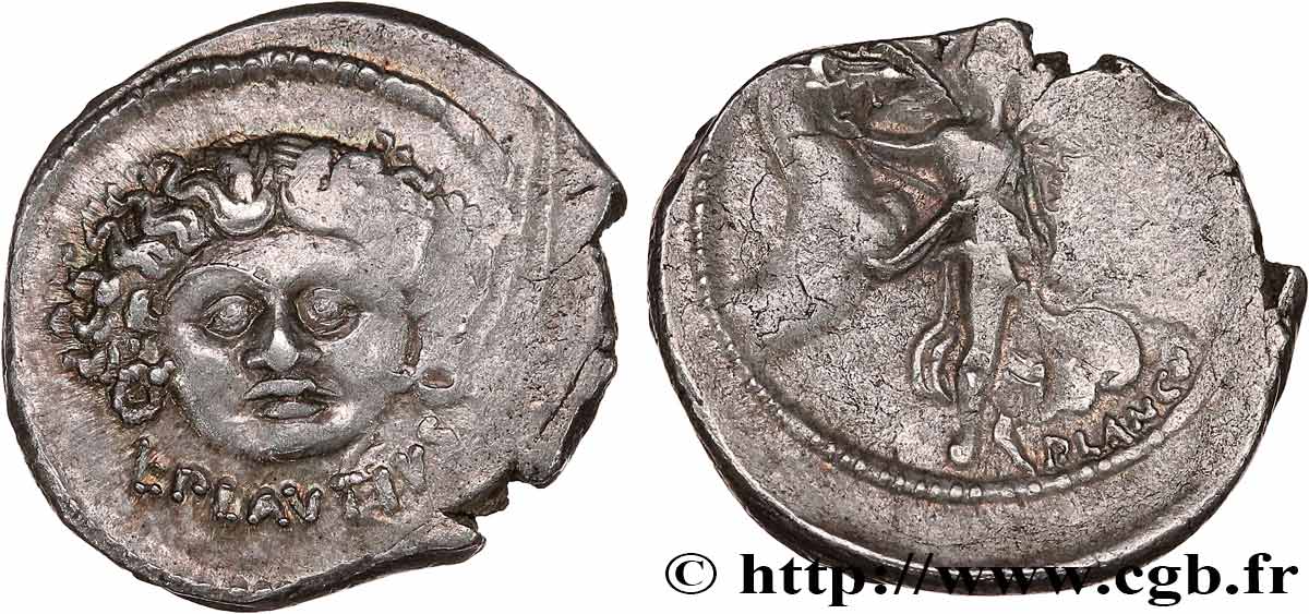PLAUTIA Denier AU/XF