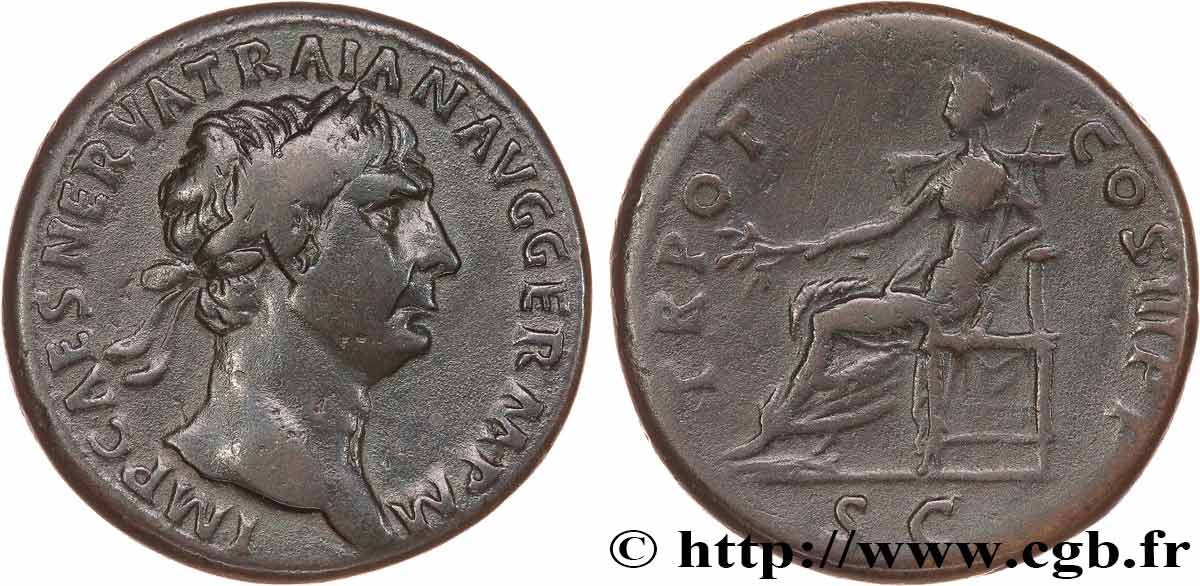 TRAJAN Sesterce TTB