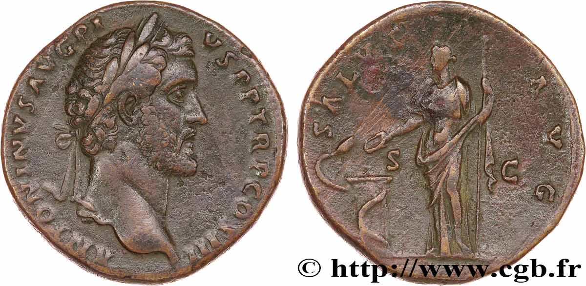 ANTONINUS PIUS Sesterce AU/XF