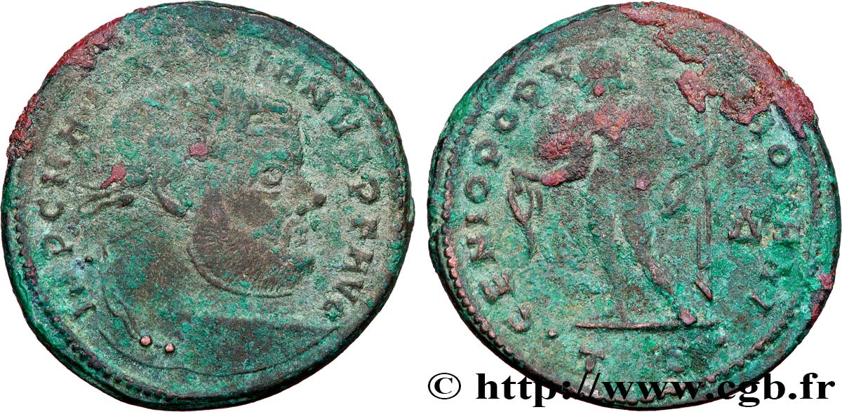 MAXIMIEN HERCULE Follis ou nummus TB+