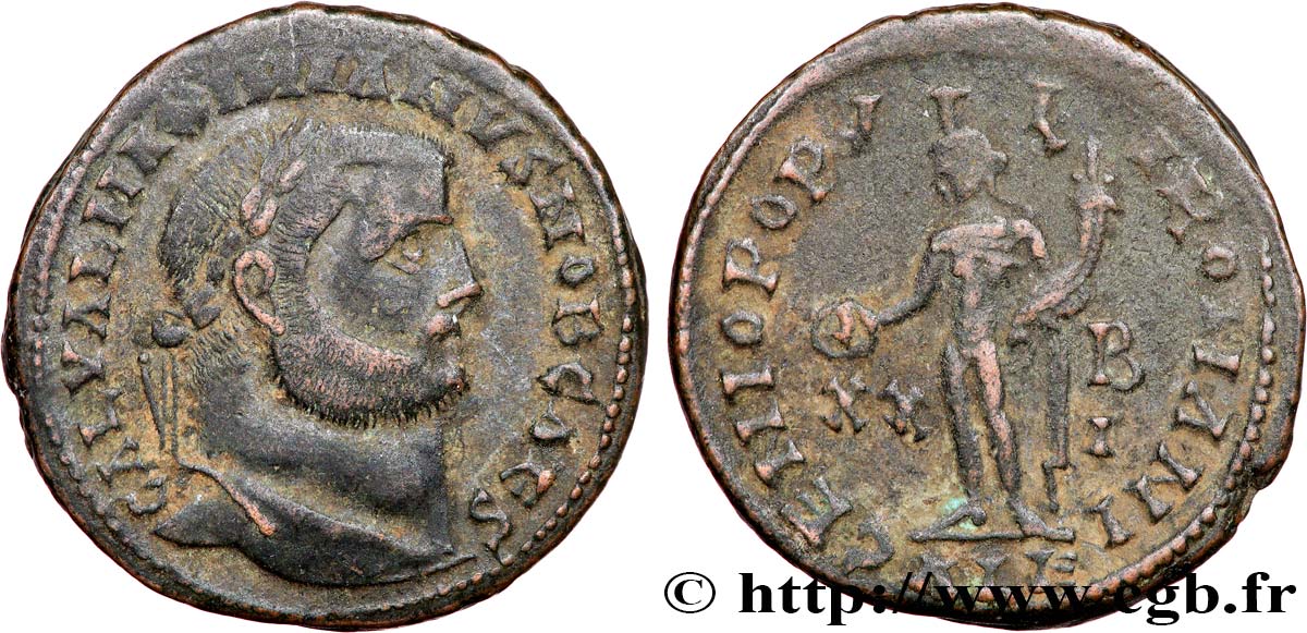 GALÈRE Follis ou nummus TTB