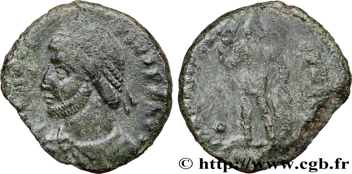 PROCOPIO Maiorina ou nummus, (PB, Æ 3) BC+/BC