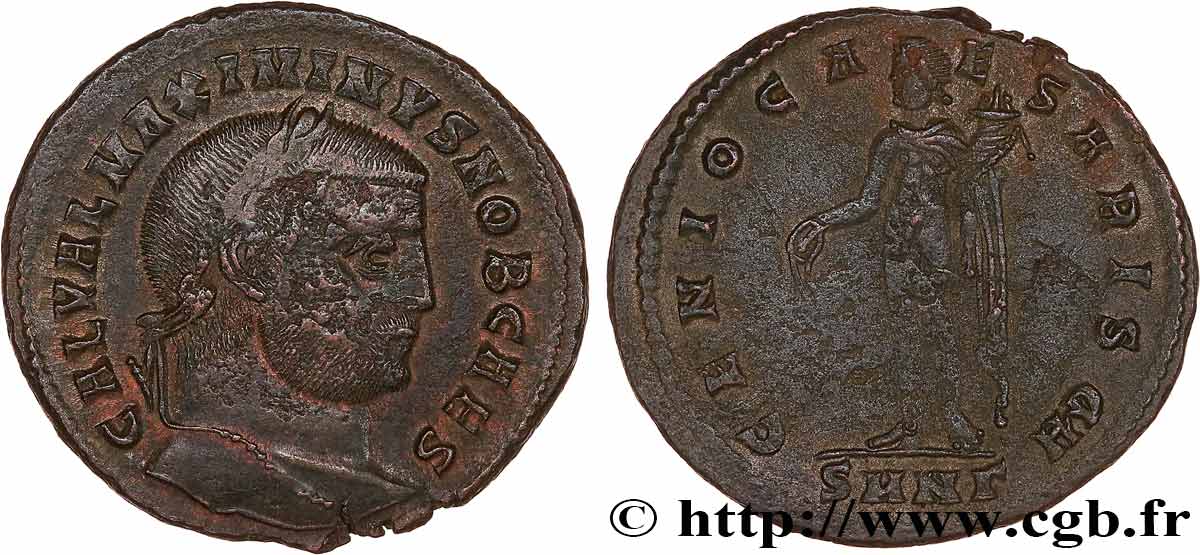 MAXIMIN II DAIA Follis ou nummus TTB