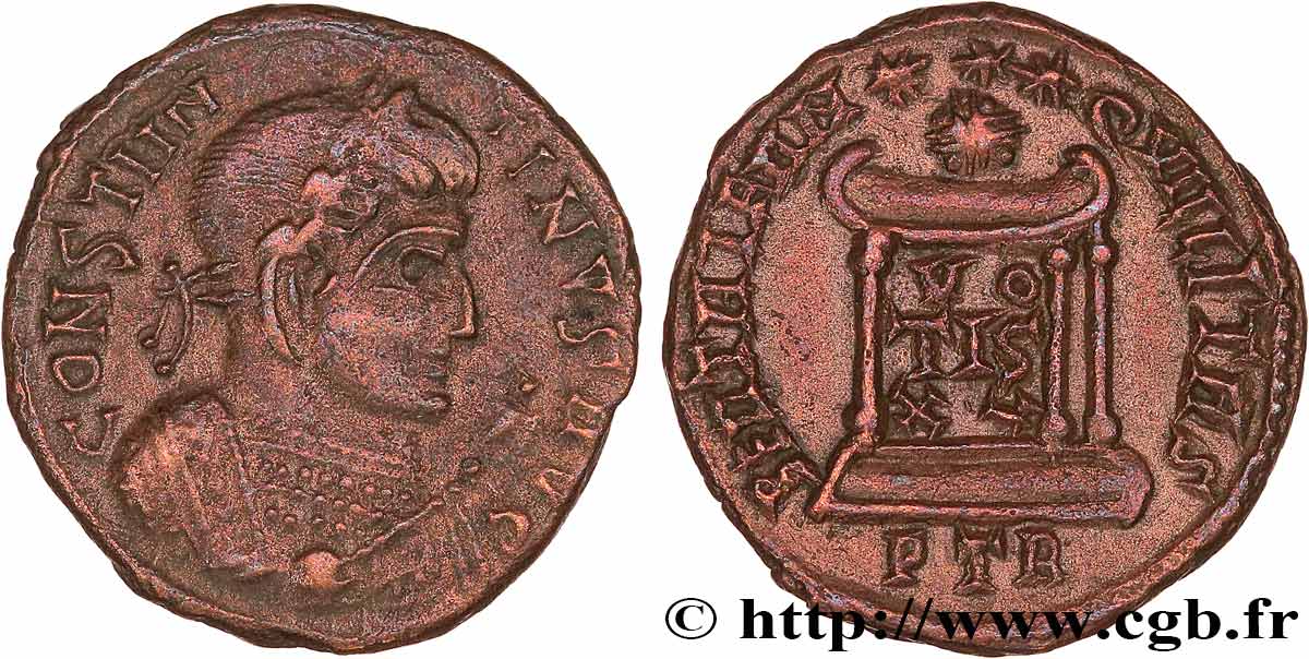 CONSTANTIN Ier LE GRAND Centenionalis ou nummus TTB+
