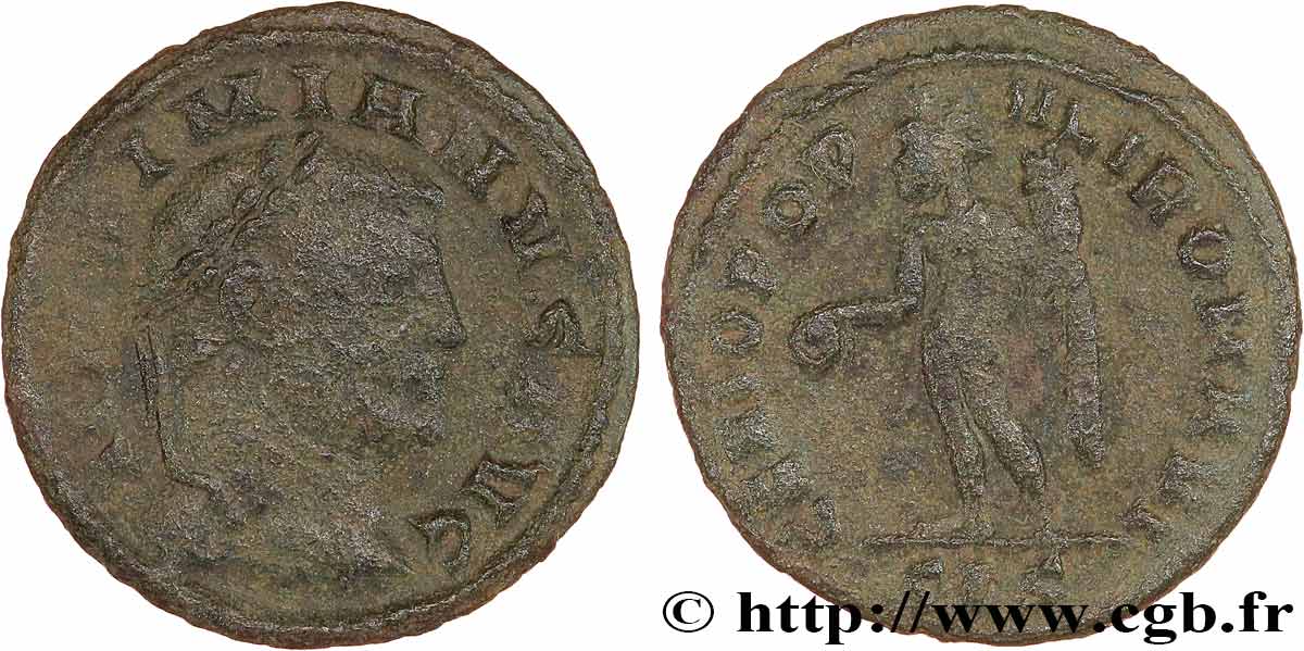 GALÈRE Quart de follis ou quart de nummus TB+