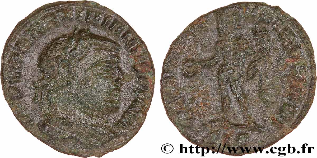 MAXIMIEN HERCULE Quart de follis ou quart de nummus TTB+/TTB