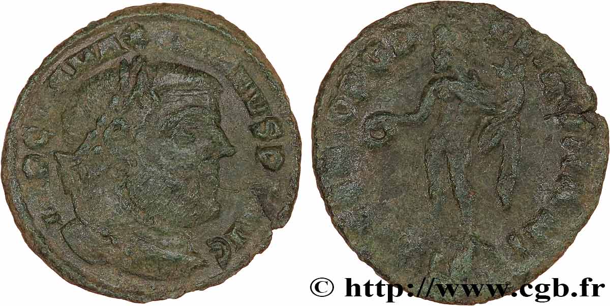 MAXIMIEN HERCULE Quart de follis ou quart de nummus TB+