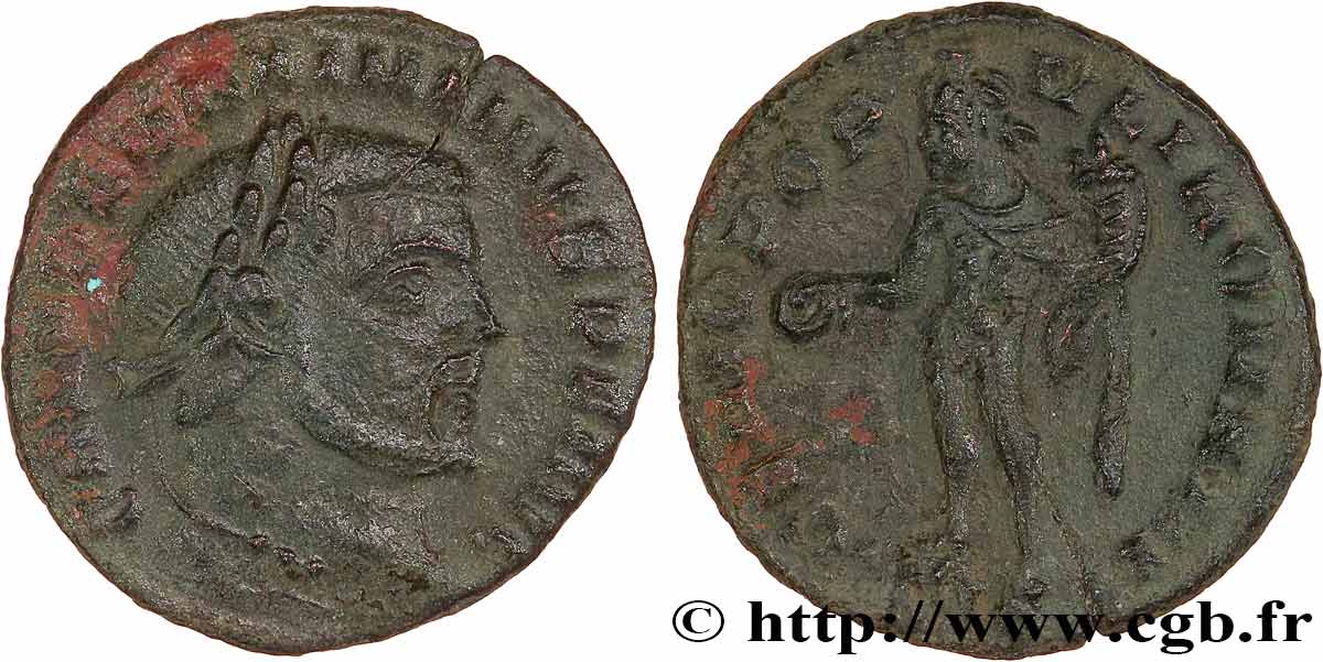 MAXIMINUS II DAIA Quart de follis ou quart de nummus AU