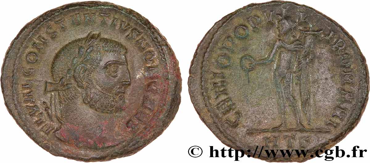 CONSTANCE Ier CHLORE Follis ou nummus TTB+/TTB