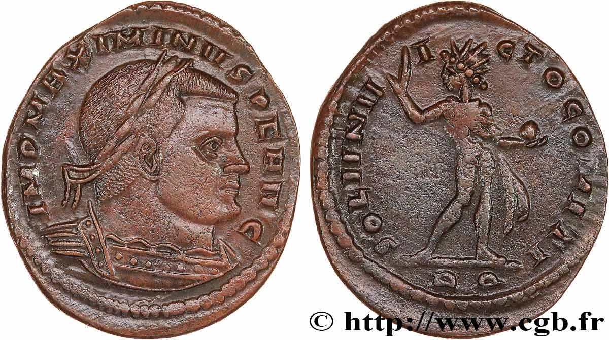 MAXIMINUS II DAZA Follis ou nummus VZ