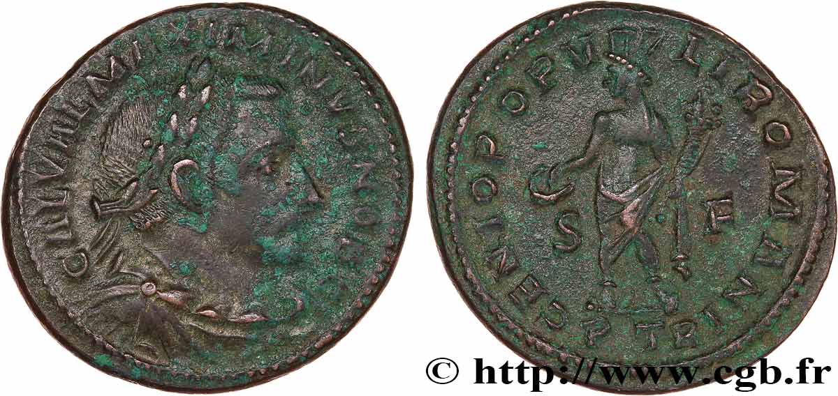 MAXIMINUS II DAIA Follis ou nummus AU