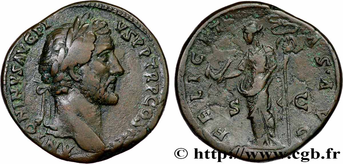 ANTONINUS PIUS Sesterce XF