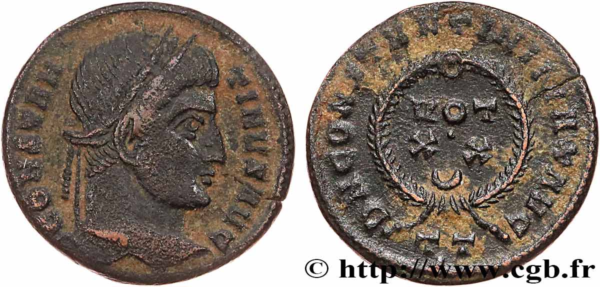 CONSTANTIN Ier LE GRAND Centenionalis ou nummus TTB+