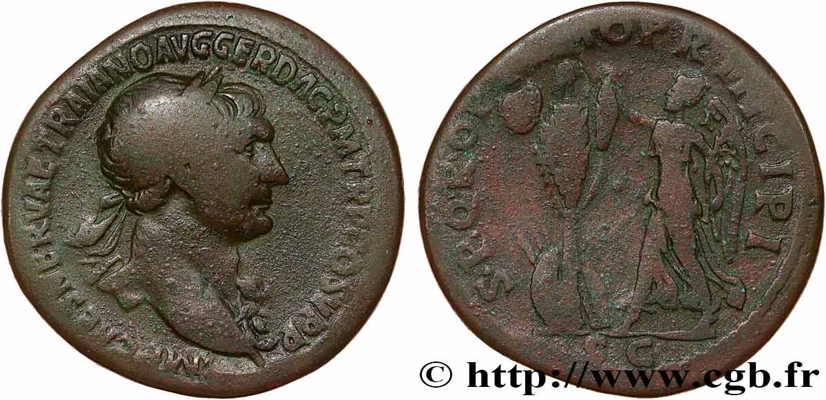 TRAJANUS Sesterce VF