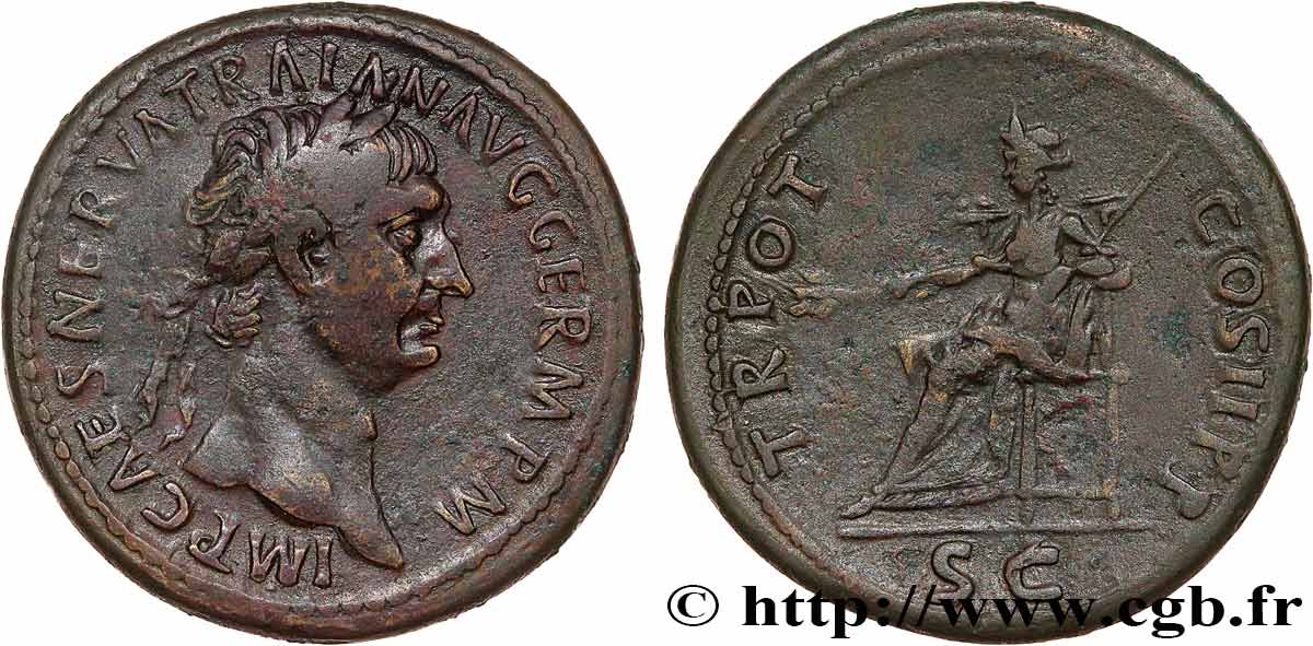 TRAJANUS Sesterce XF