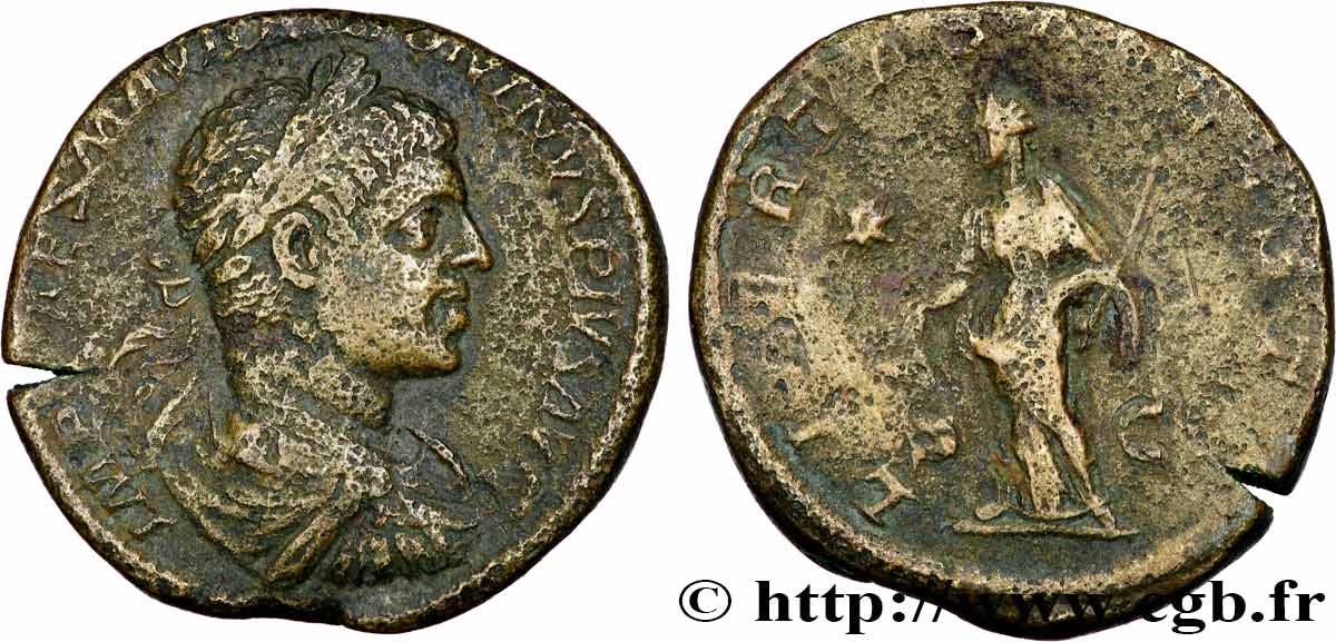 ELAGABALUS Sesterce XF/VF