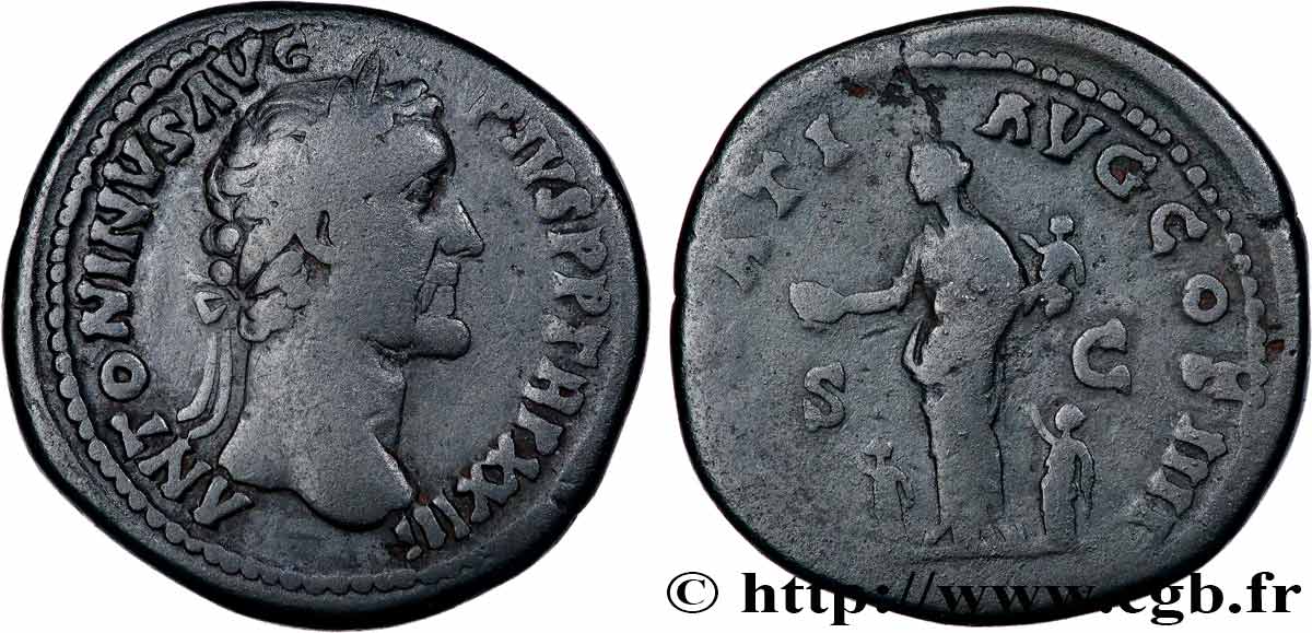 ANTONINUS PIUS Sesterce XF/VF