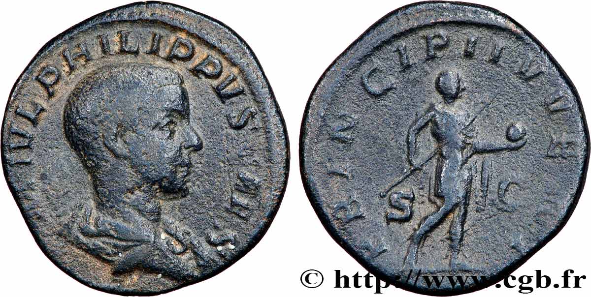 PHILIPPUS II Sesterce XF