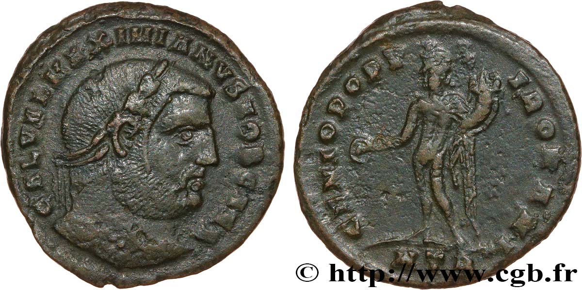GALÈRE Follis ou nummus TTB+/TTB