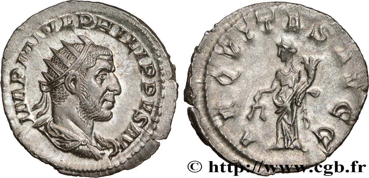PHILIPPE Ier L ARABE Antoninien FDC/TTB+