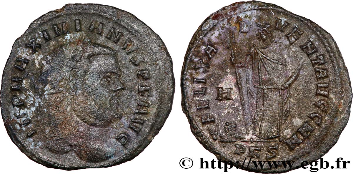 MAXIMIANUS HERCULIUS Follis VF