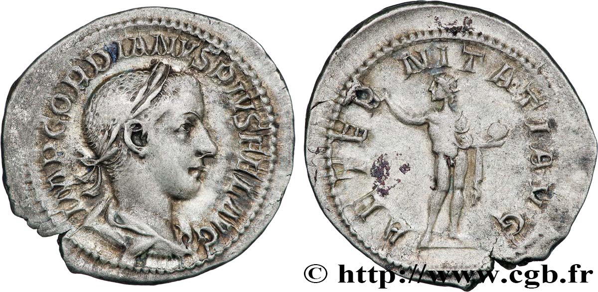GORDIAN III Denier AU